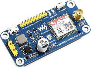 Waveshare GSM/GPRS/Bluetooth 3.0 HAT for Raspberry Pi 2B/3B/3B+/Zero/Zero W Based on SIM800C
