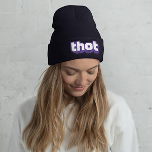 Twitch Thot Embroidered Beanie